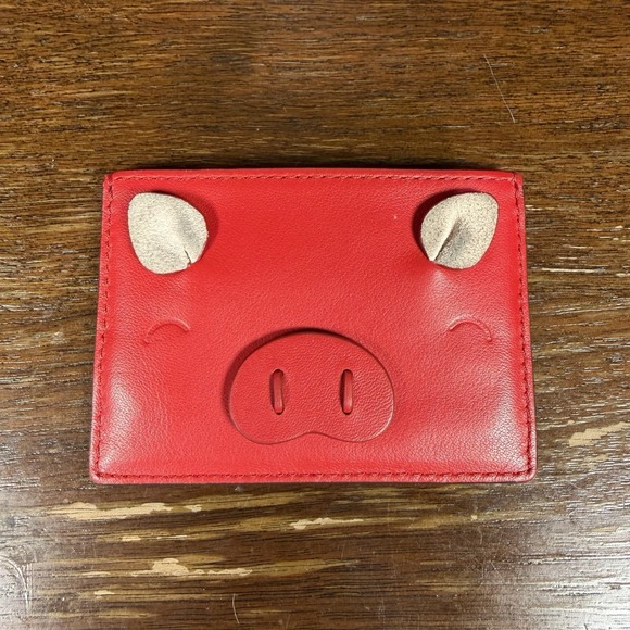 kate spade new york Handbags - Kate Spade Year of the Pig novelty Card Wallet red leather
